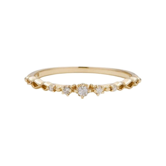 Basic Zircon Stackable Ring Band - Crystally