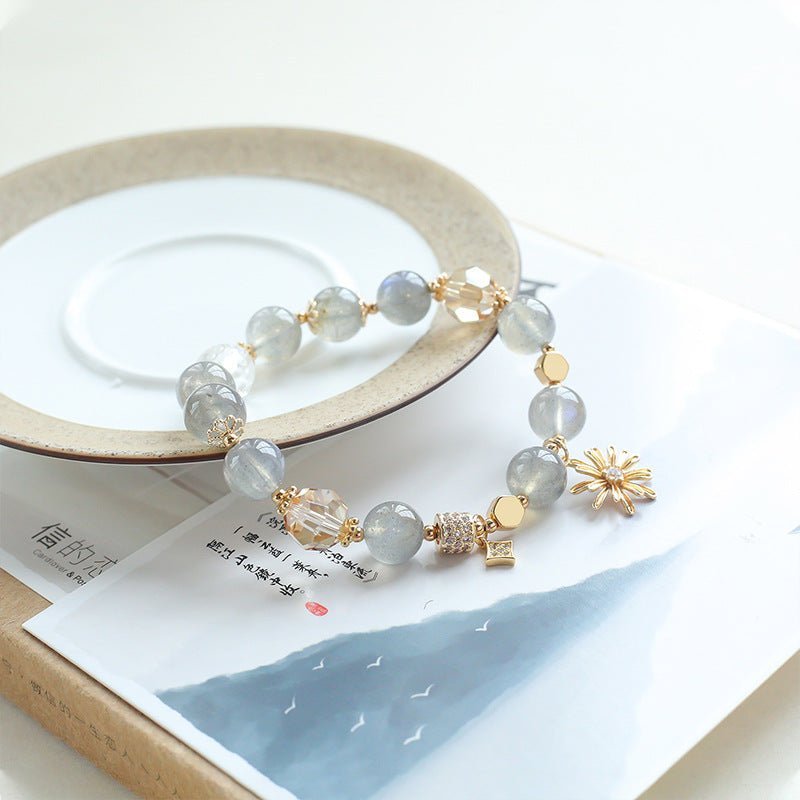 Grey Moonstone Bracelet 