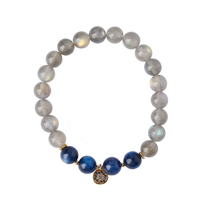 Moonstone and Kyanite Bracelet