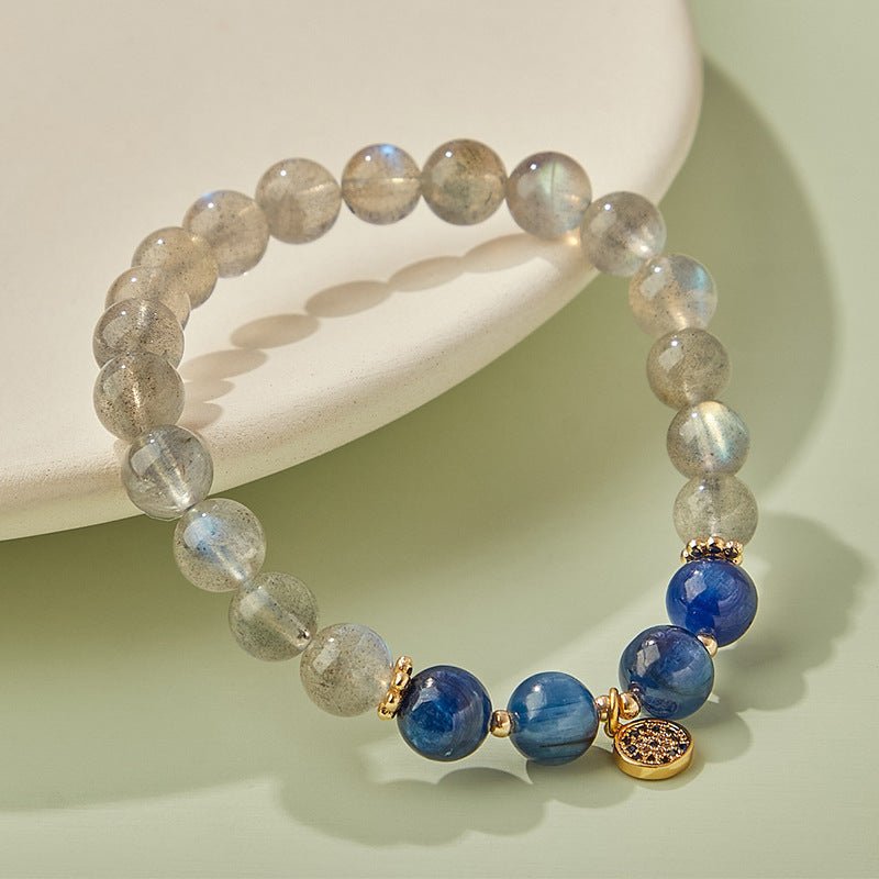 Moonstone and Kyanite Bracelet