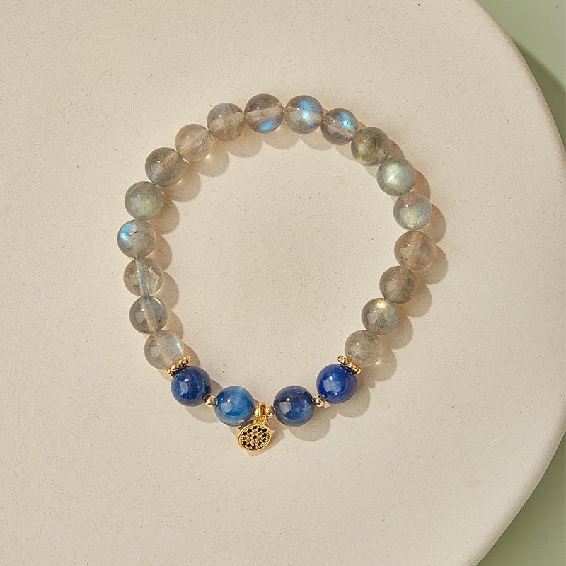 Moonstone and Kyanite Bracelet