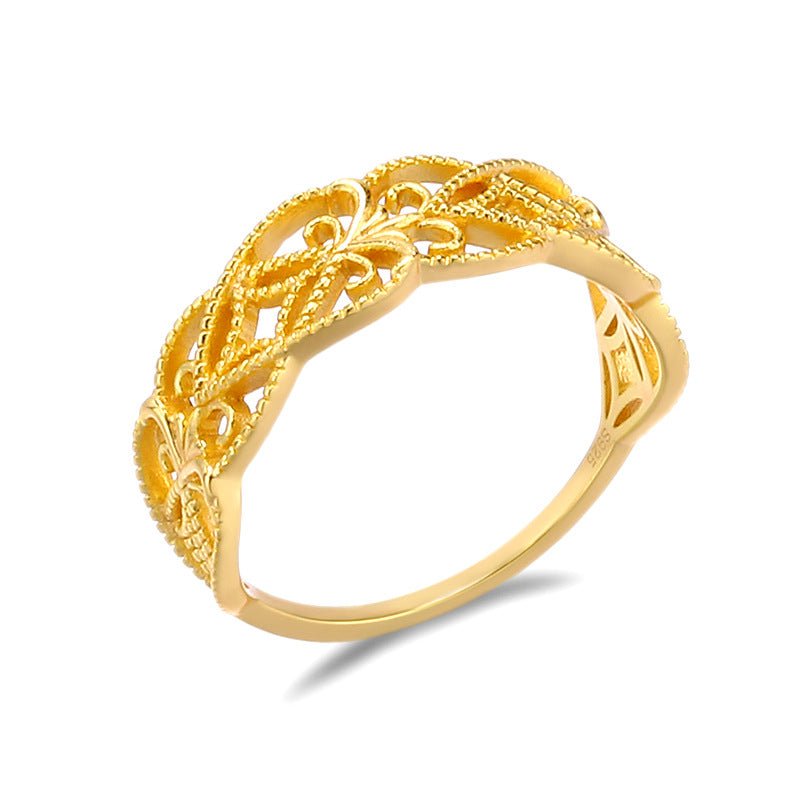 Hollow Lace Stackable Ring