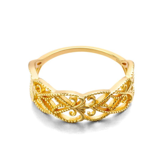 Hollow Lace Stackable Ring