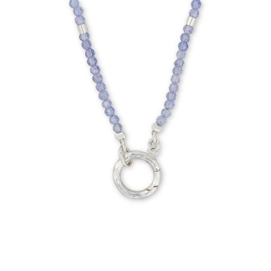 French Retro Beaded Tanzanite Necklace - Crystally