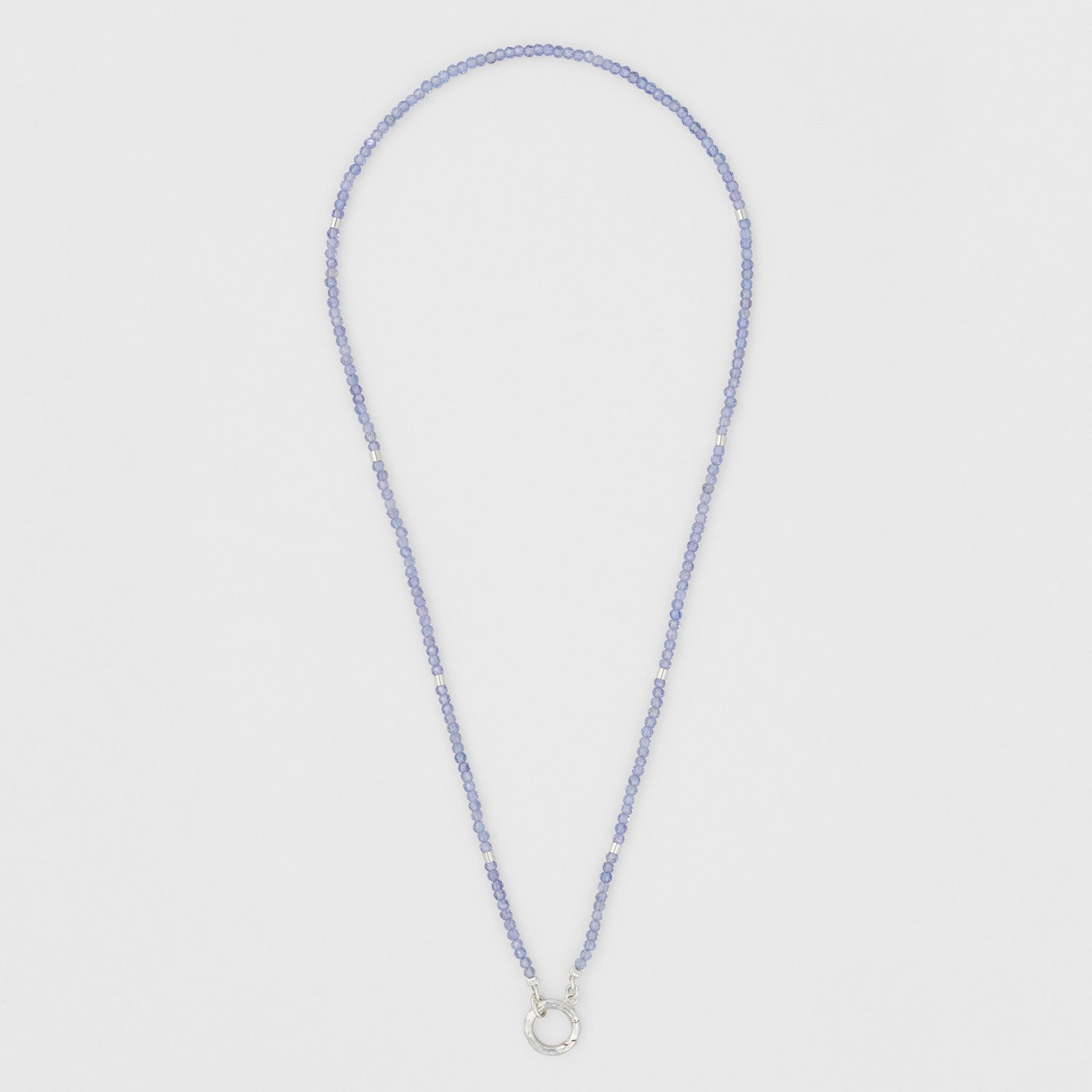 French Retro Beaded Tanzanite Necklace - Crystally