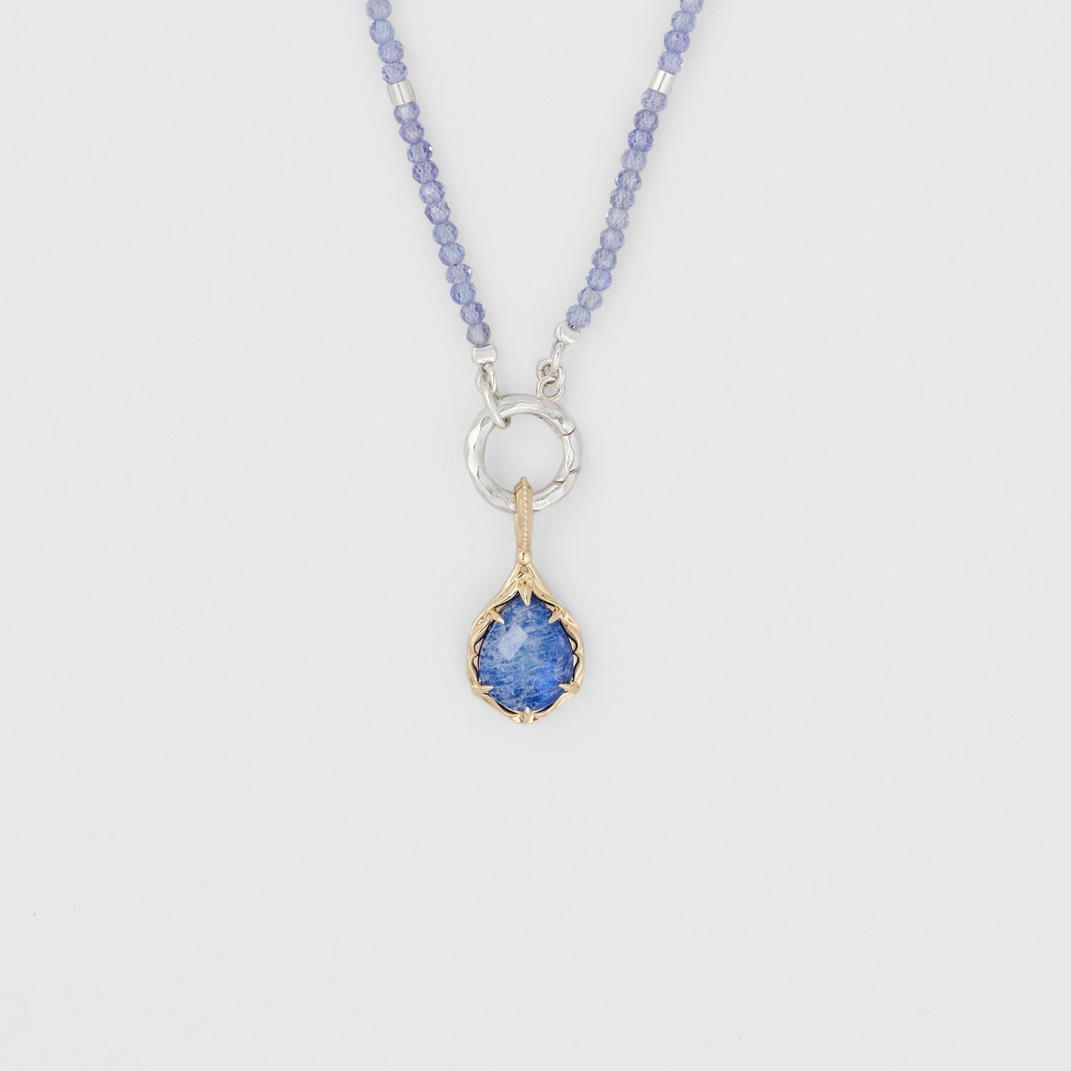 French Retro Beaded Tanzanite Necklace - Crystally