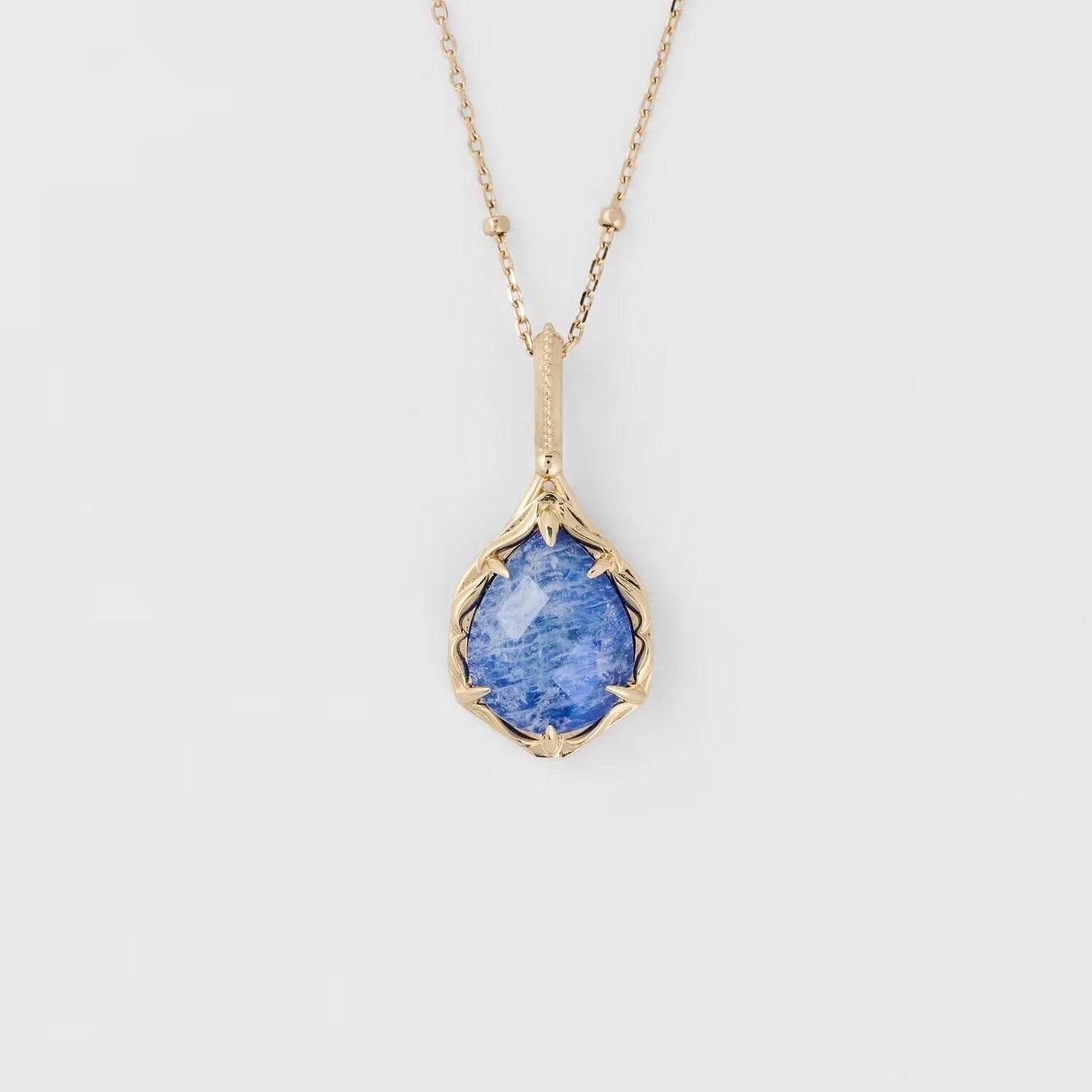 French Retro Lapis Lazuli Pendant - Crystally