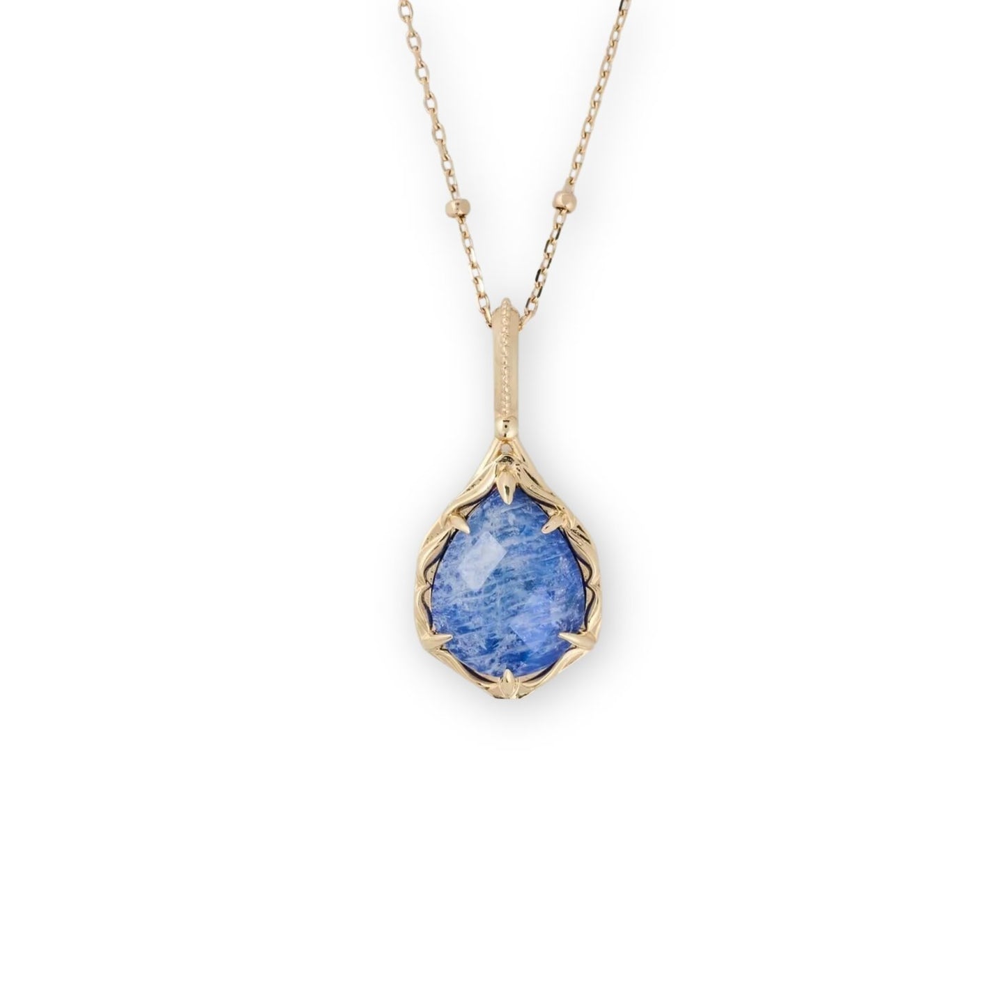 French Retro Lapis Lazuli Pendant Necklace - Crystally