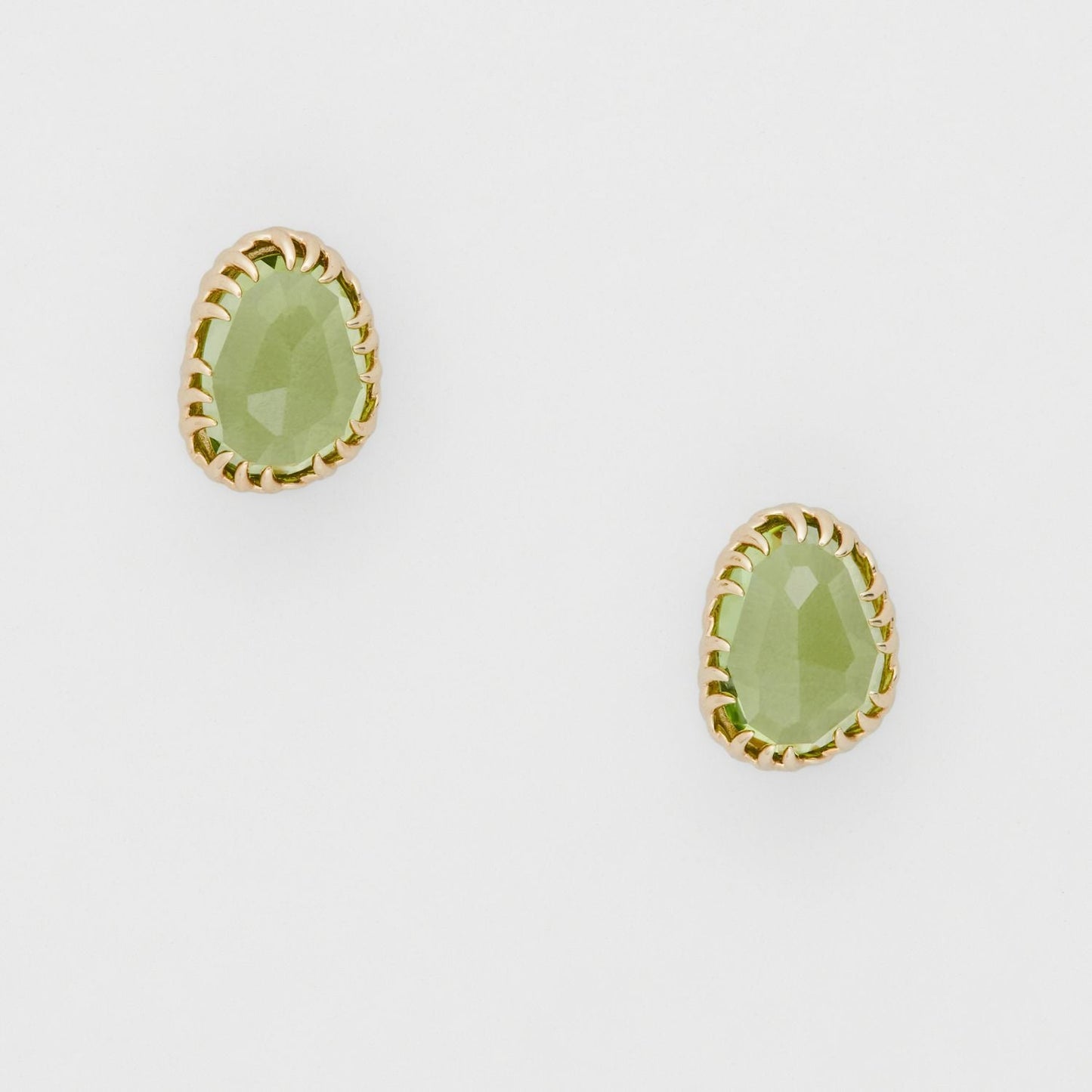 French Retro Olivine Earrings - Crystally