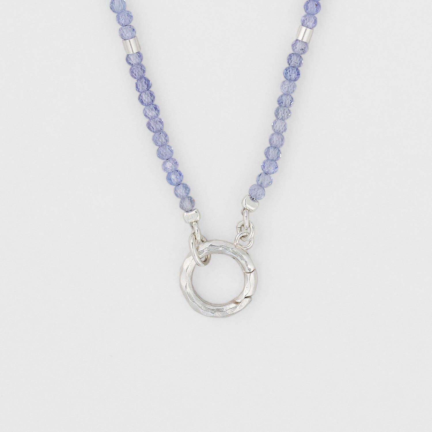 French Retro Tanzanite Necklace with Pendant Lapis Lazuli Pendant - Crystally