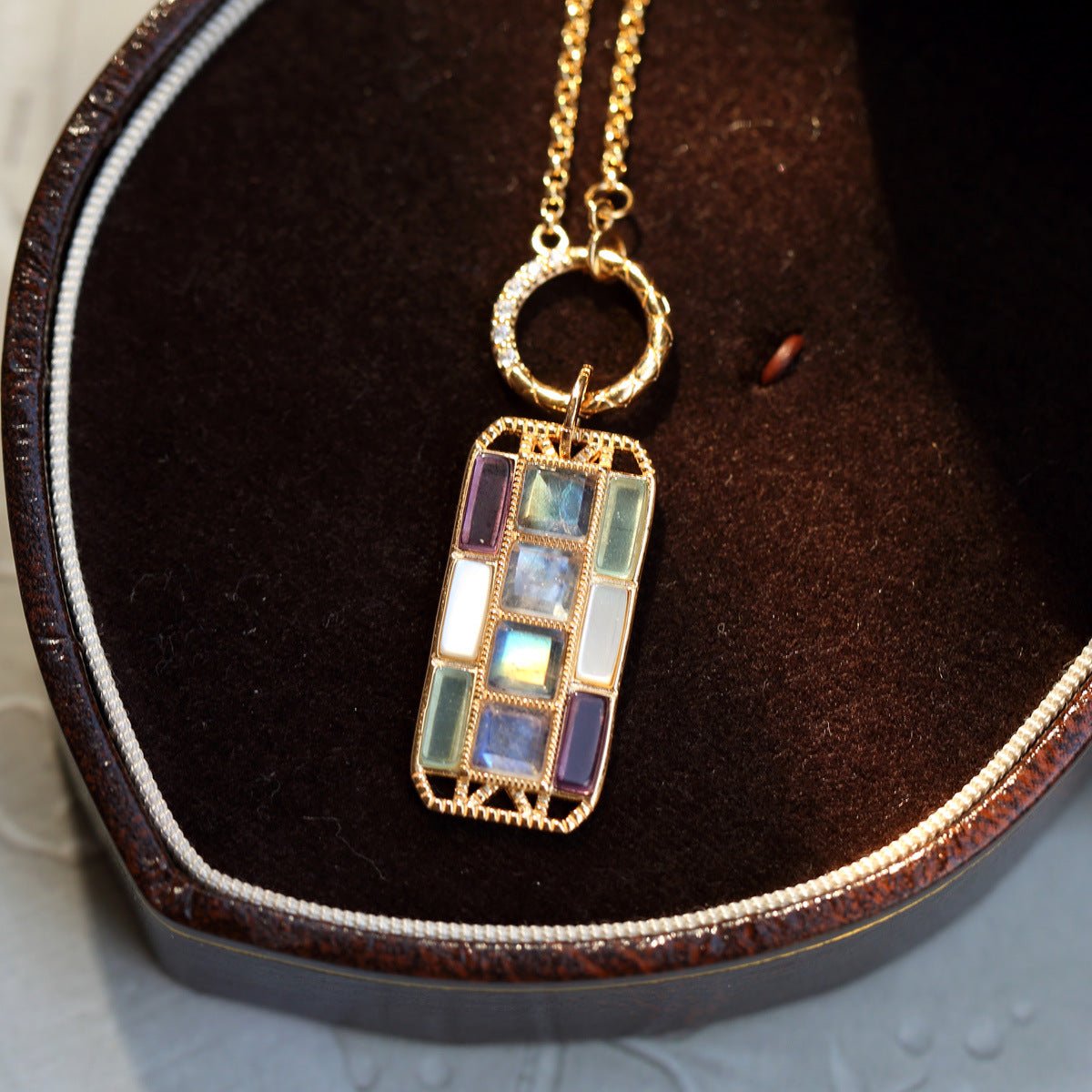 Mosaic Crystal Window Pendant - Crystally