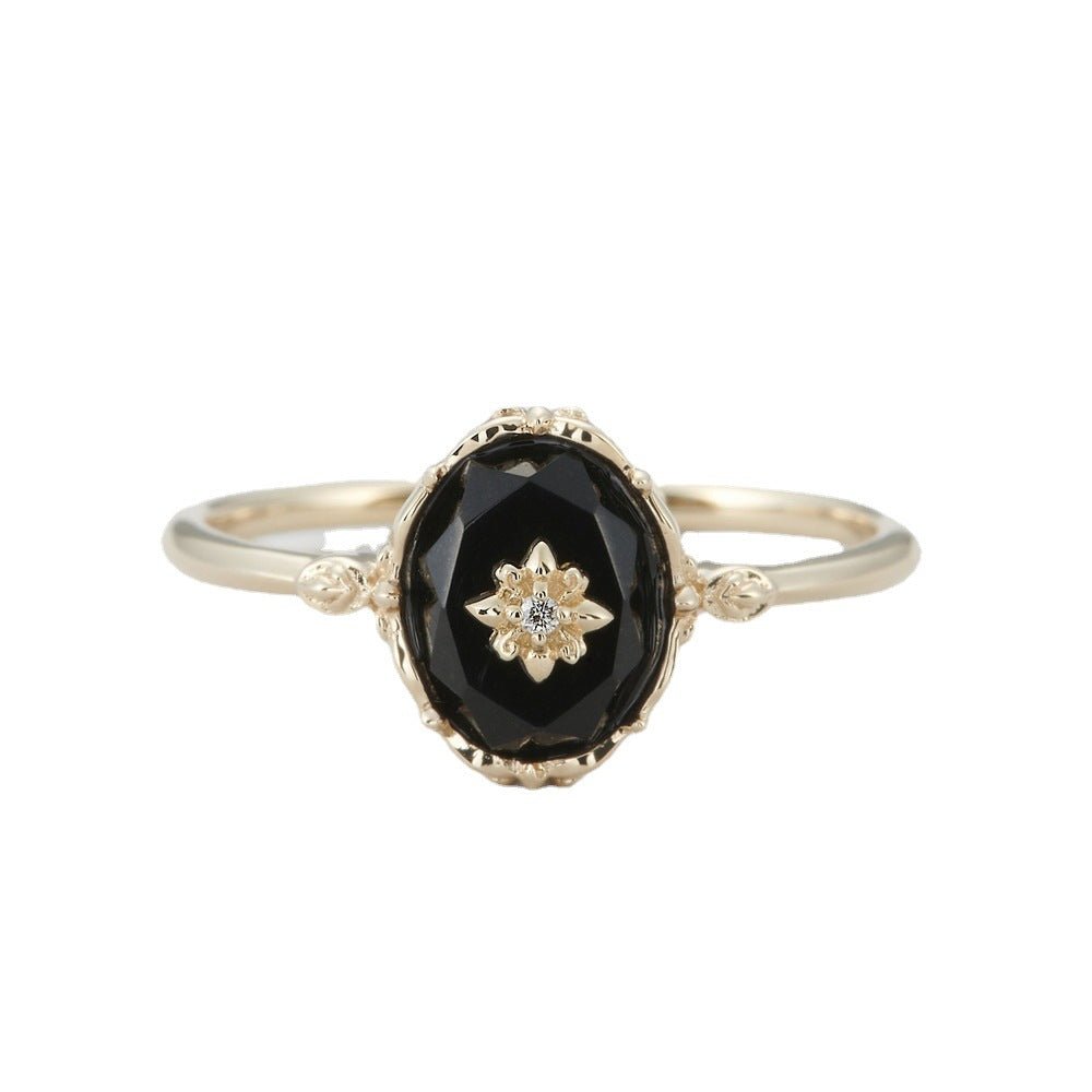 Palace Style Retro Onyx Ring - Crystally