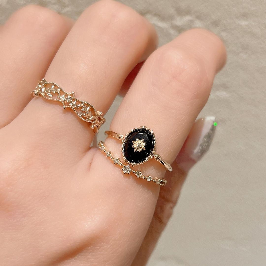 Palace Style Retro Onyx Ring - Crystally