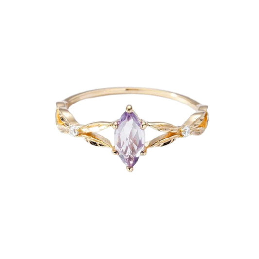 Simplistic Lavender Amethyst Ring - Crystally