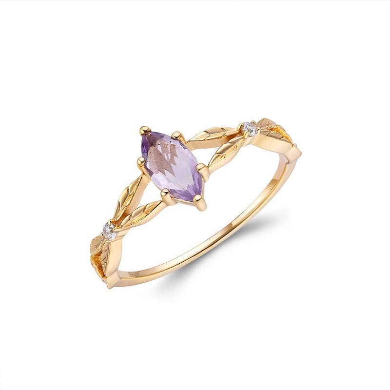 Simplistic Lavender Amethyst Ring - Crystally