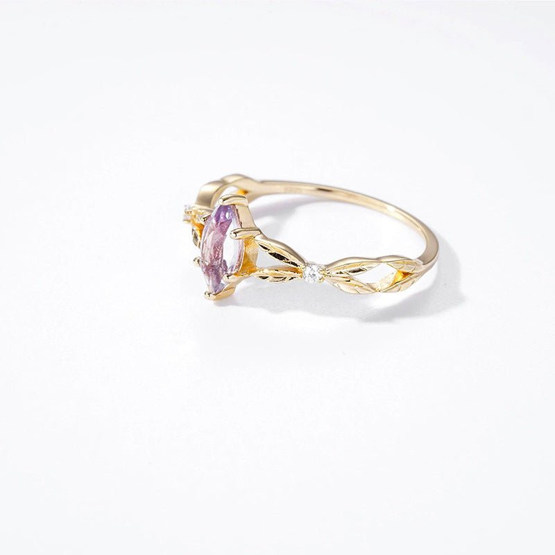 Simplistic Lavender Amethyst Ring - Crystally