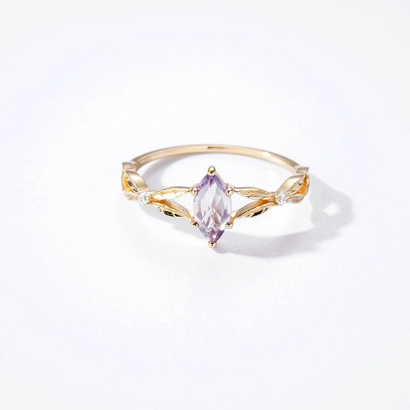 Simplistic Lavender Amethyst Ring - Crystally