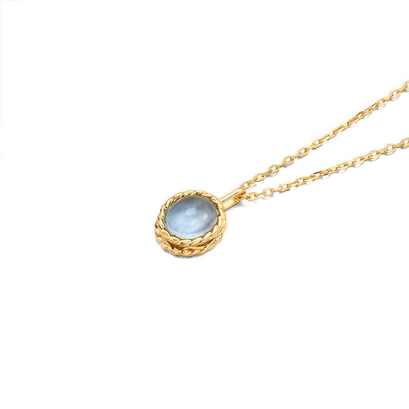 Vintage Aquamarine Necklace - Crystally