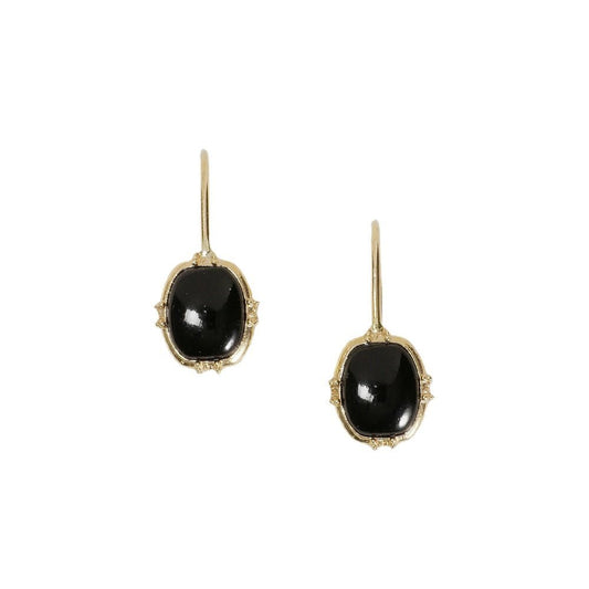 Vintage Black Onyx Earrings