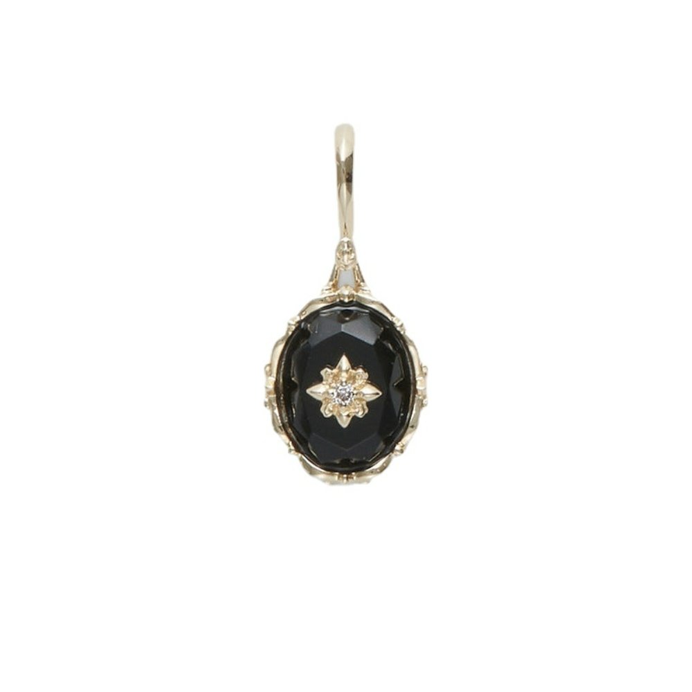 Vintage Black Onyx Pendant 