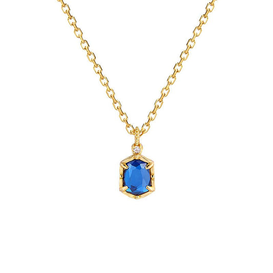 Blue Zicron Necklace