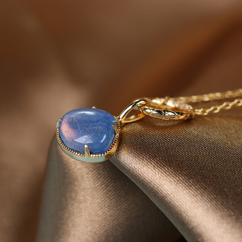 Lapis Lazuli and Labradorite Pendant