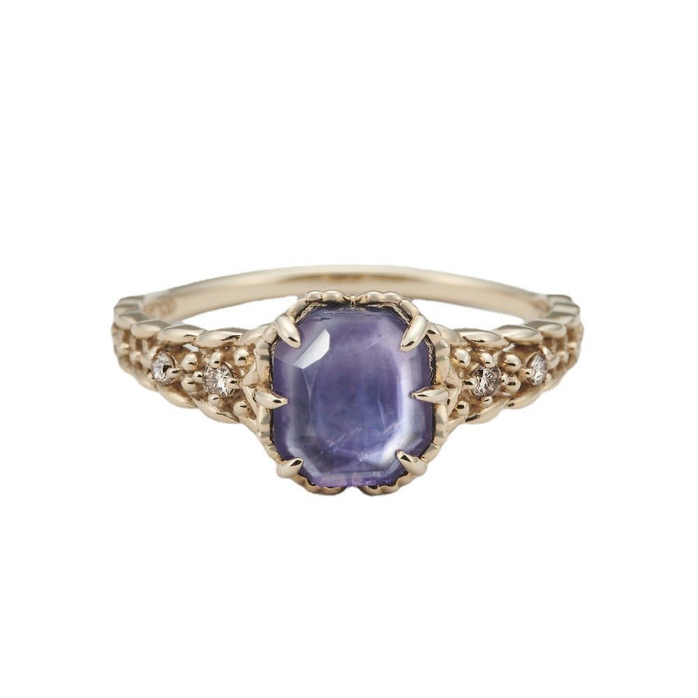 Square Amethyst Ring 