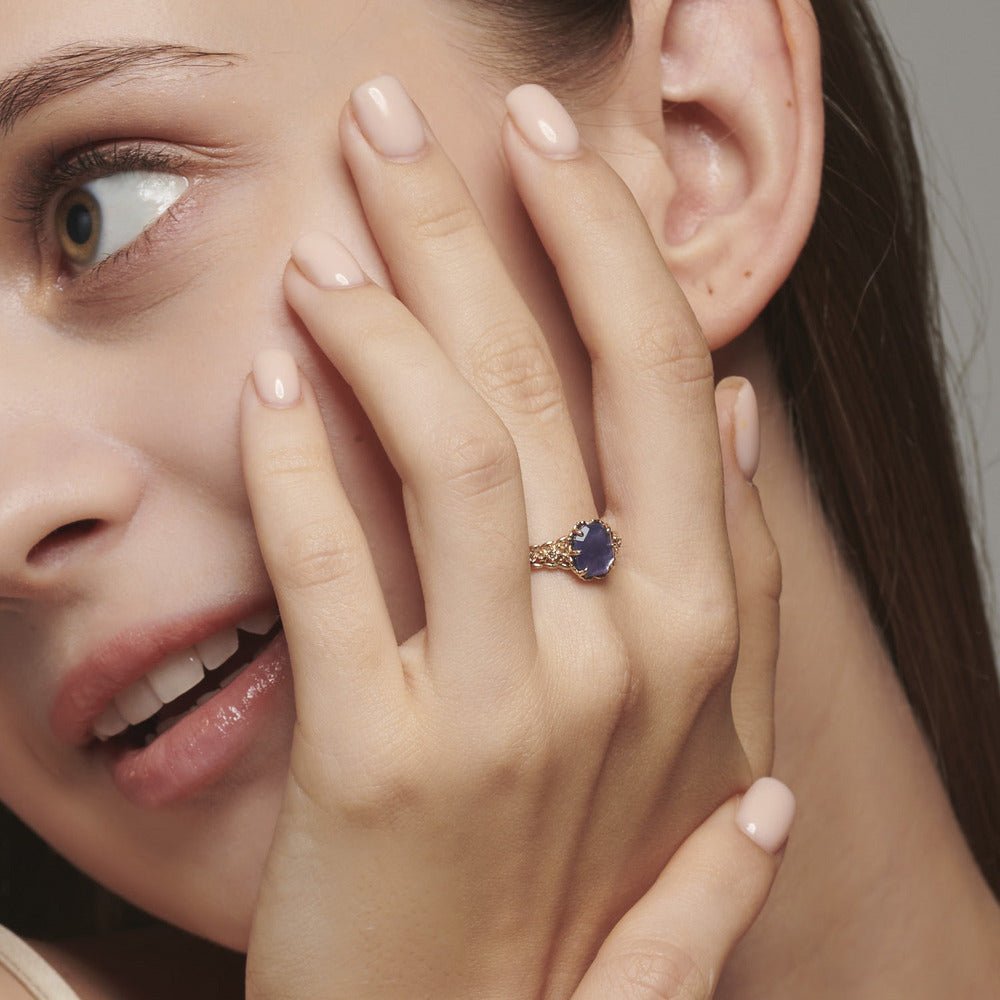 Square Amethyst Ring 