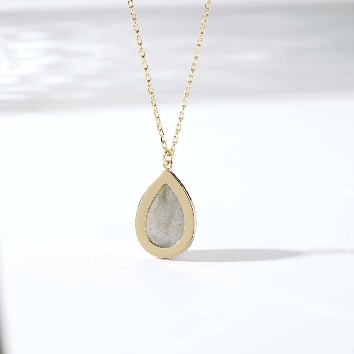 Labradorite Teardrop Necklace