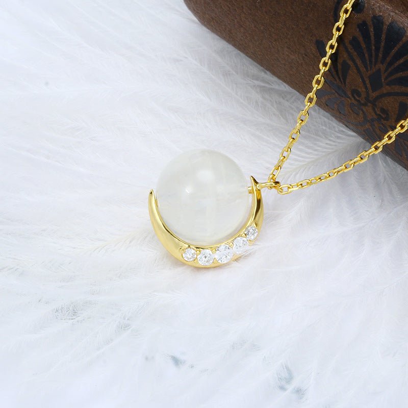 Vintage Moonstone Necklace - Crystally