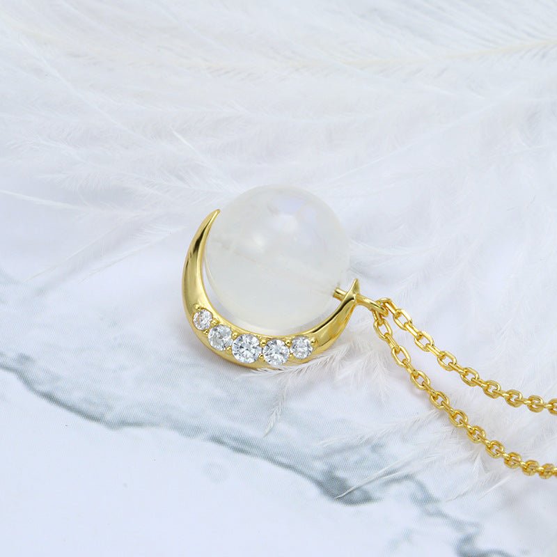 Vintage Moonstone Necklace - Crystally