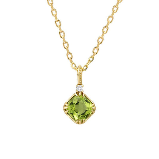 Vintage Olivine Necklace - Crystally